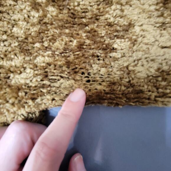 Jamie Scott Brown Chenille Sweater V Neck Plush Vintage 90s L - Picture 7 of 8